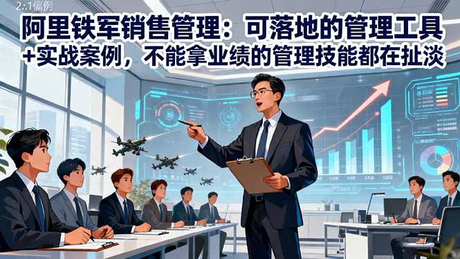 阿里铁军销售管理：可落地的管理工具+实战案例，不能拿业绩的管理都在扯淡_就是爱分享