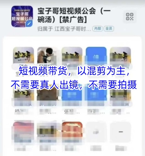 宝子哥头部团队短视频带货，以混剪为主，不需要真人出镜，不需要拍摄【更新11月】_就是爱分享