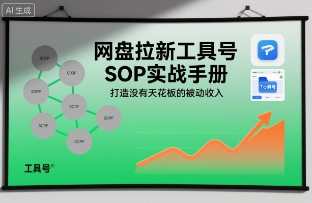 网盘拉新工具号SOP实战手册，打造没有天花板的被动收入_就是爱分享