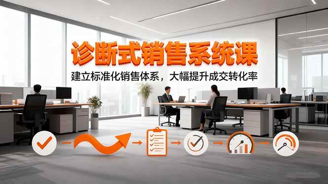 （16435期）诊断式销售系统课，建立标准化销售体系，大幅提升成交转化率_就是爱分享
