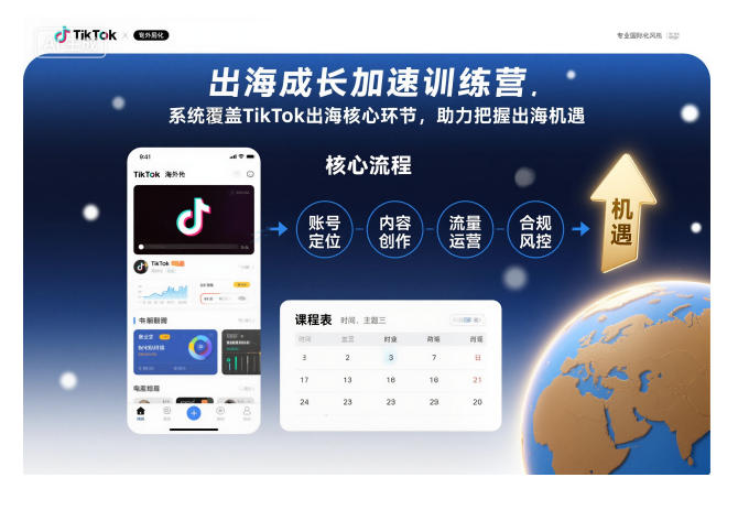 出海成长加速训练营，系统覆盖TikTok出海核心环节，助力把握出海机遇（更新）_就是爱分享