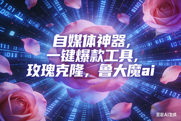 （16949期）ai鲁大魔，自媒体必备的软件，玫瑰克隆神器，一键爆款，详细教程_就是爱分享