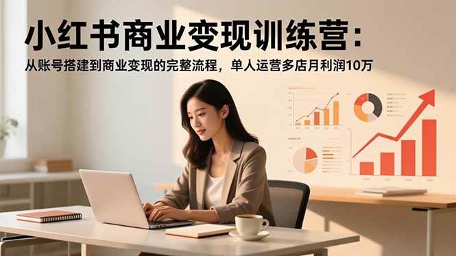 （16698期）小红书商业变现训练营：从账号搭建到商业变现的完整流程，单人运营多店月利润10万_就是爱分享