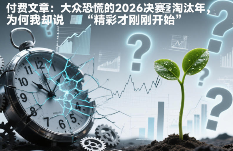 付费文章：大众恐慌的2026决赛淘汰年，为何我却说“精彩才刚刚开始”？_就是爱分享