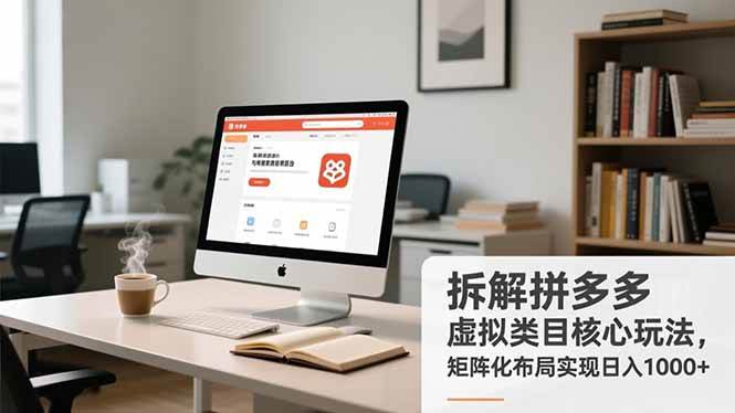 （16906期）拆解拼多多虚拟类目核心玩法，矩阵化布局实现日入1000+_就是爱分享
