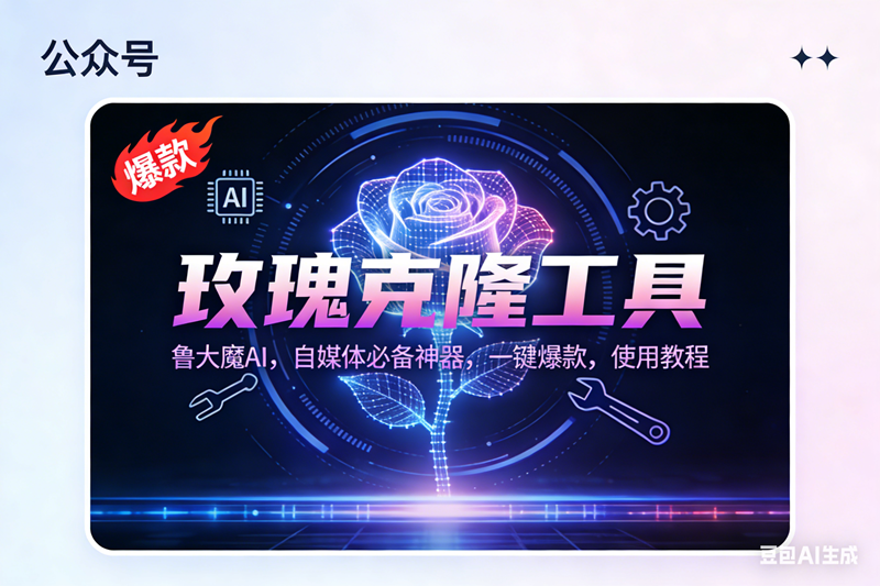 （16881期）玫瑰克隆神器，鲁大魔ai，自媒体必备，一键爆款工具，详细教程_就是爱分享