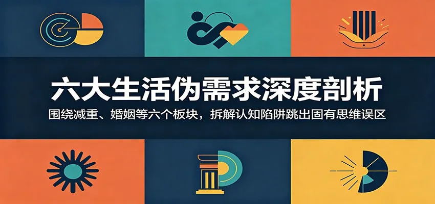 六大生活伪需求深度剖析：围绕减重、婚姻等六个板块，拆解认知陷阱跳出固有思维误区_一起云网创