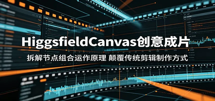 HiggsfieldCanvas创意成片：拆解节点组合运作原理，颠覆传统剪辑制作方式_一起云网创