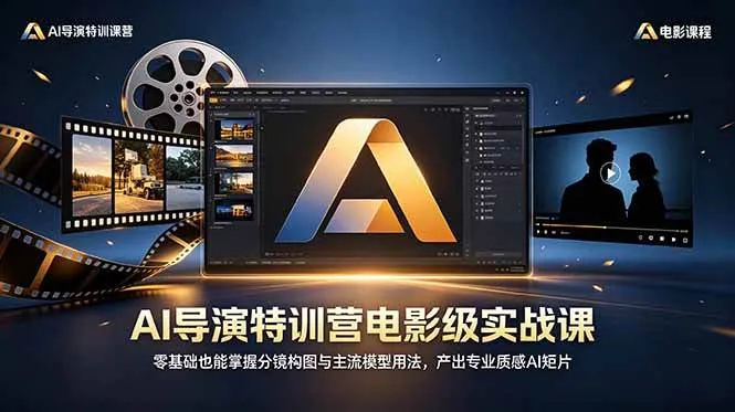 （18804期）AI导演特训营电影级实战课，零基础也能掌握分镜构图与主流模型用法，产出专业质感AI短片_一起云网创