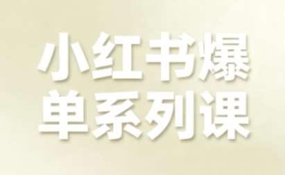 小红书爆单系列课，聚焦小红书电商全链路增长（更新）_就是爱分享