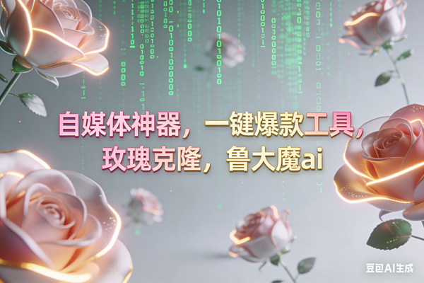 （16957期）ai鲁大魔，自媒体必备的软件，玫瑰克隆神器，一键爆款，详细教程_就是爱分享