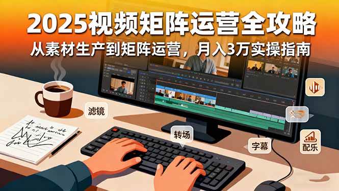 （16333期）2025短视频矩阵运营全攻略：从素材生产到矩阵运营，月入3万实操指南_就是爱分享