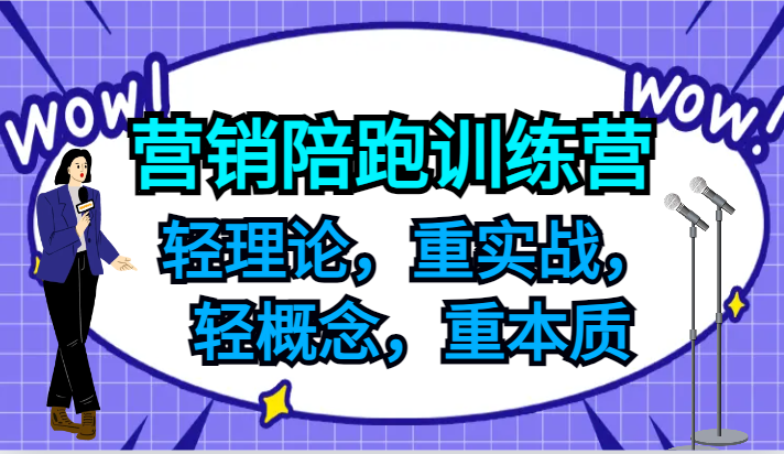 营销陪跑训练营，轻理论，重实战，轻概念，重本质，适合中小企业和初创企业的老板_就是爱分享