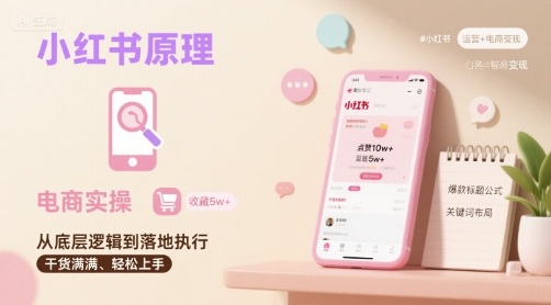 小红书原理以及详细实操流程，小红书电商教程_就是爱分享