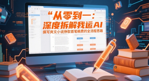 从零到一：深度拆解我运用AI撰写爽文小说挣取首笔稿费的全流程思路_就是爱分享