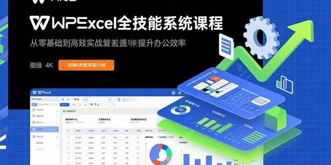 （15873期）WPS Excel全技能系统课程：从零基础到高阶实战全覆盖，全面提升办公效率_就是爱分享