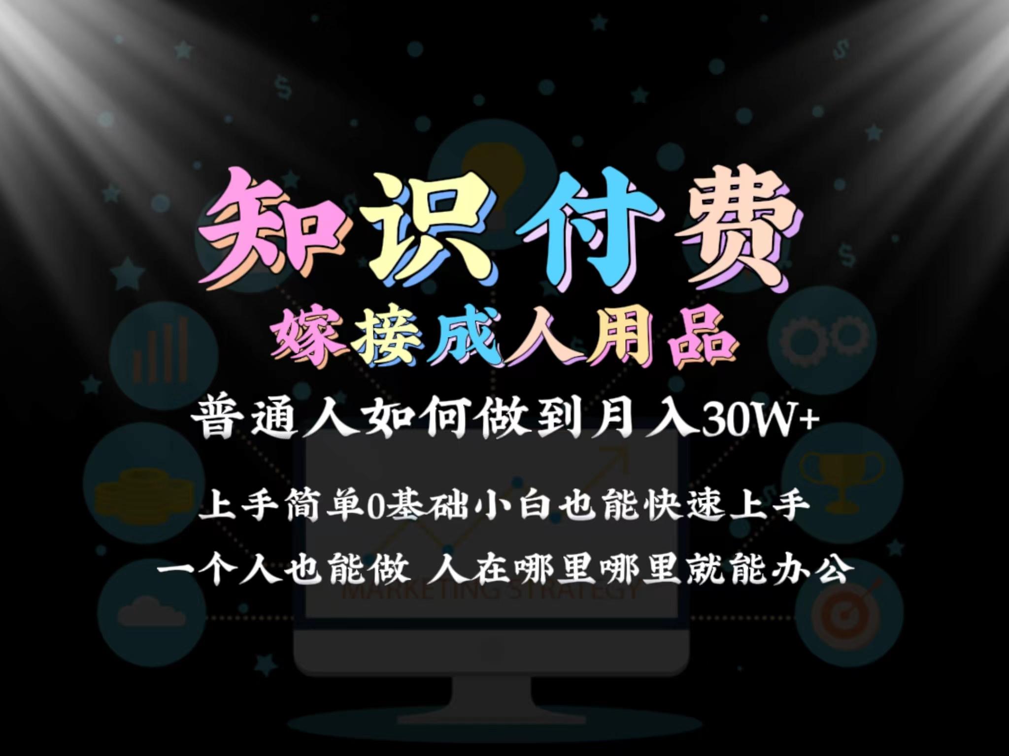 2024普通人做知识付费结合成人用品如何实现单月变现30w 保姆教学1.0_就是爱分享