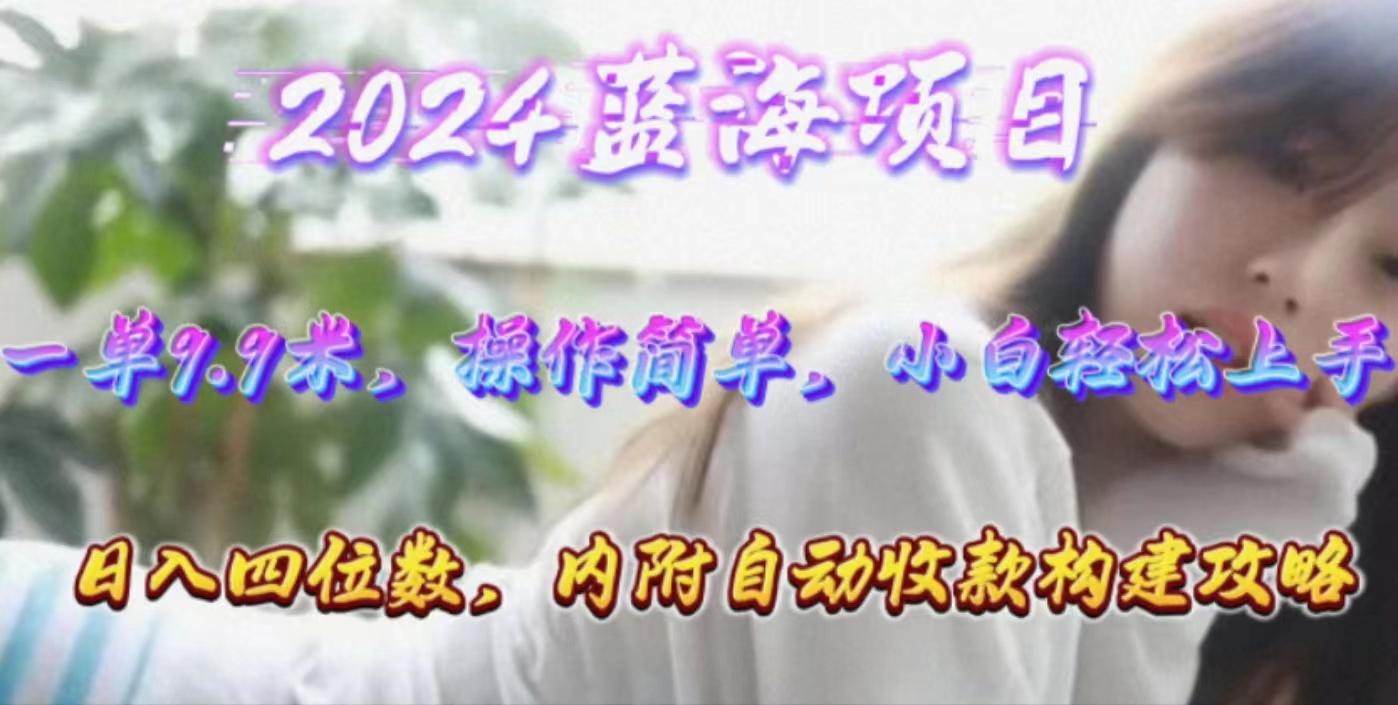 年轻群体的蓝海市场，1单9.9元，操作简单，小白轻松上手，日入四位数_就是爱分享