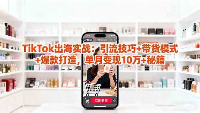 （16358期）「TikTok出海实战」引流技巧+带货模式+爆款打造，单月变现10万+秘籍_就是爱分享