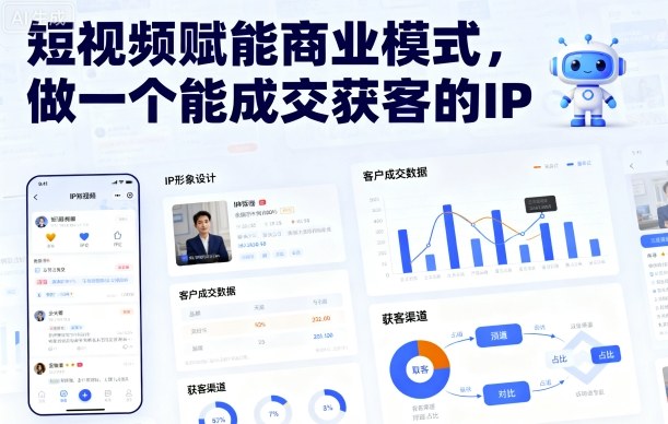 短视频赋能商业模式，做一个能成交获客的IP_就是爱分享