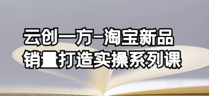 云创一方-淘宝新品销量打造实操系列课，基础销量打造(4课程)+补单渠道分析(4课程)_就是爱分享