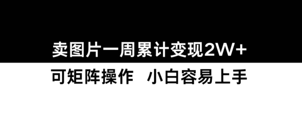 小红书【卖图片】一周累计变现2W+小白易上手_就是爱分享