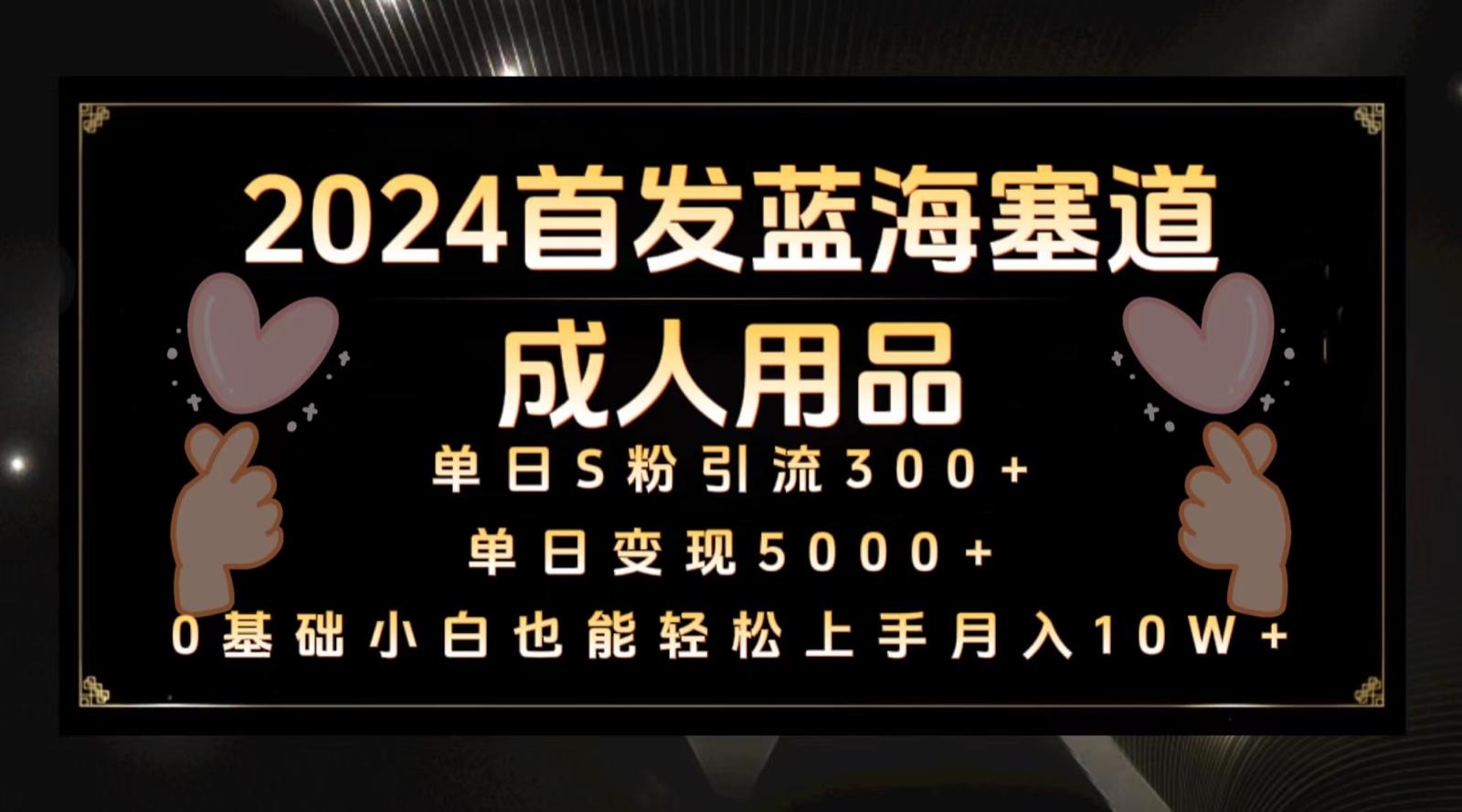 2024首发蓝海塞道成人用品，月入10W+保姆教程_就是爱分享