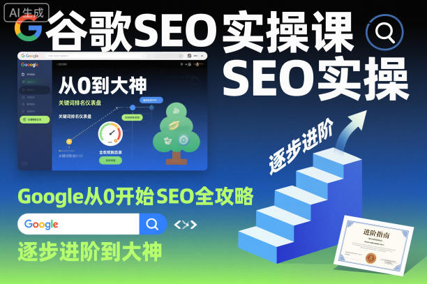 谷歌SEO实操课，Google从0开始SEO全攻略，逐步进阶到大神_就是爱分享