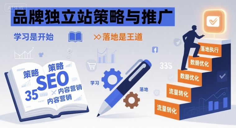 品牌独立站策略与推广，学习是开始，落地是王道_就是爱分享