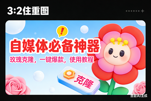 （16929期）玫瑰克隆神器，ai鲁大魔，自媒体必备的软件，一键爆款工具，详细教程_就是爱分享