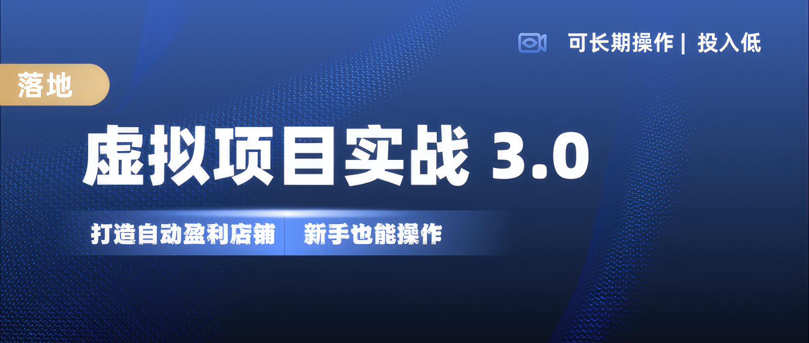 虚拟项目实操落地 3.0,新手轻松上手，单品月入1W+_就是爱分享