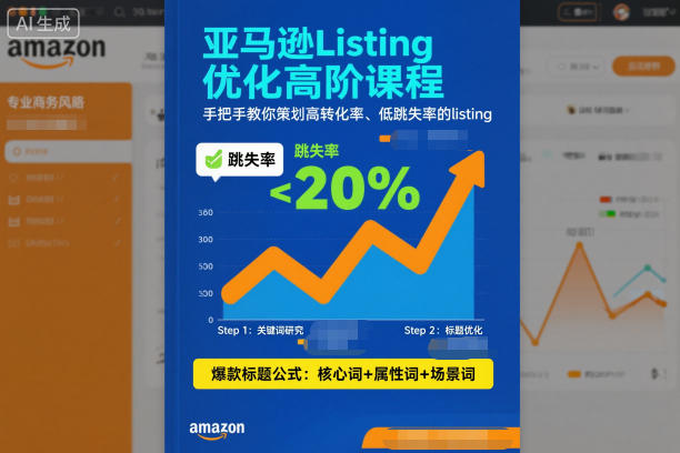 亚马逊Listing优化高阶课程,手把手教你策划高转化率、低跳失率的listing_就是爱分享