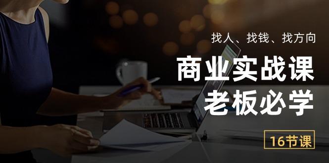 商业实战课【老板必学】：找人、找钱、找方向(16节课_就是爱分享