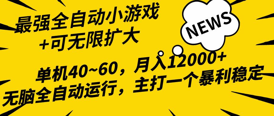 (10046期)2024最新全网独家小游戏全自动，单机40~60,稳定躺赚，小白都能月入过万_就是爱分享