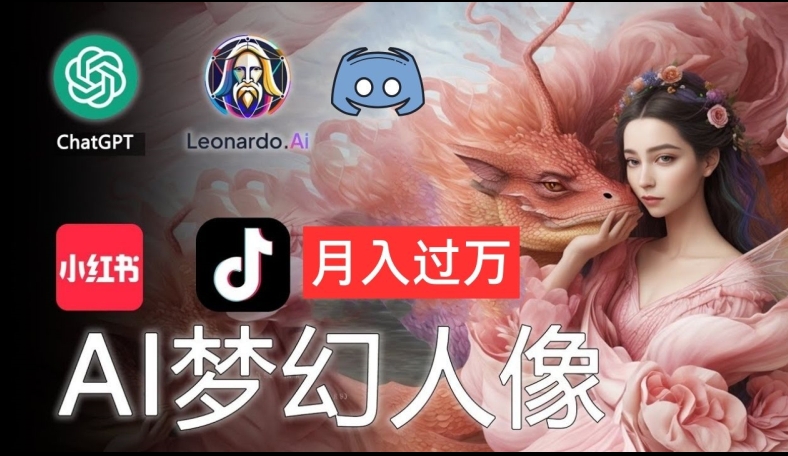 AI摄影梦幻人像：零基础也能月入过万的秘密【揭秘】_就是爱分享