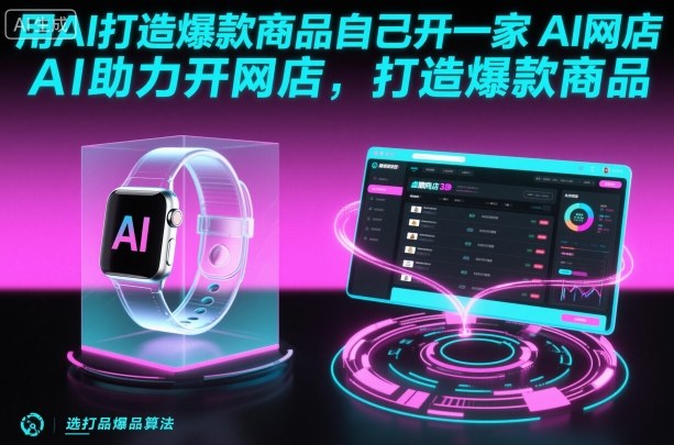 用AI打造爆款商品自己开一家AI网店，AI助力开网店，打造爆款商品_就是爱分享