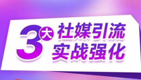 3大社媒引流实战强化，多渠道站外引流，高效精准获客，订单销售额翻倍增长_就是爱分享