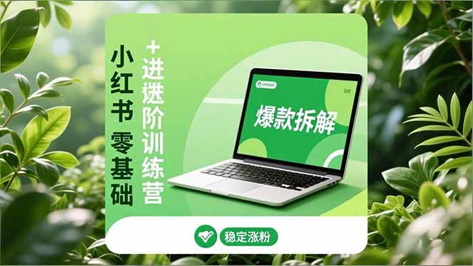 （16801期）小红书零基础+高阶训练营：安全养号、爆款拆解、长效运营，实现稳定涨粉与变现_就是爱分享