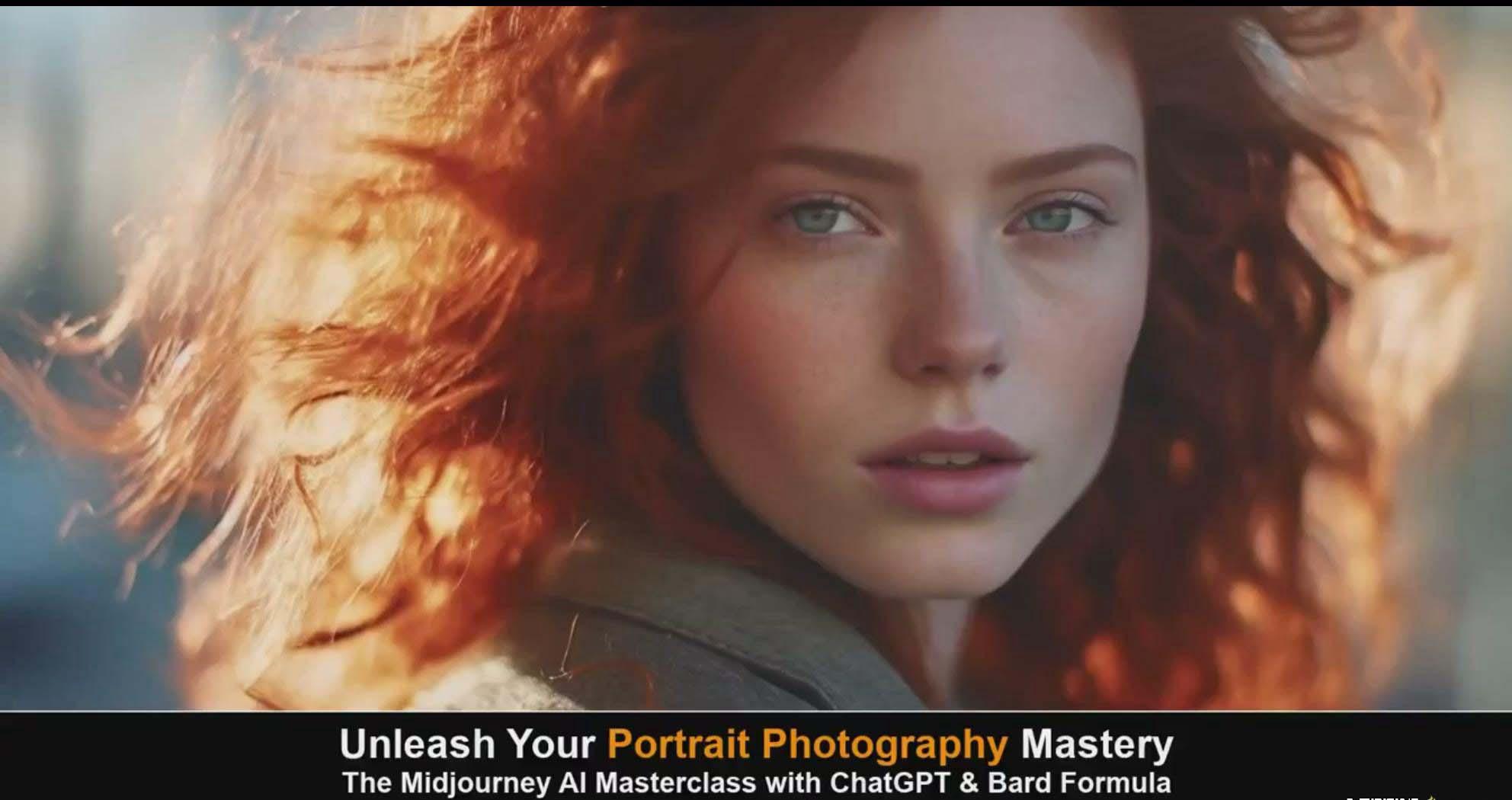 图片[2]_(9312期)Midjourney v5 ChatGPT 和 Bard AI人工智能人像摄影大师班-15节-中英字幕_就是爱分享