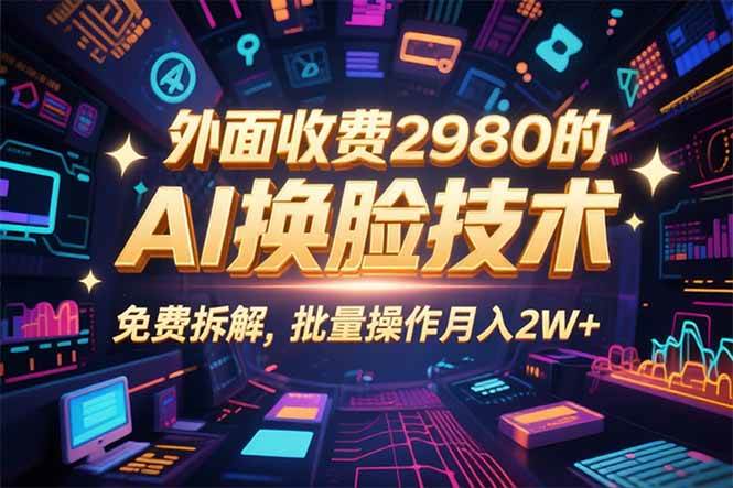 （15969期）0粉丝0基础，用AI换脸改头换面，3分钟一条原创视频，收益稳稳_就是爱分享