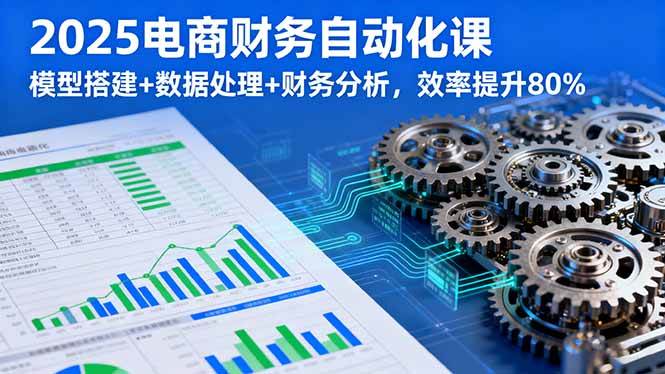 （16021期）2025电商财务自动化课，模型搭建+数据处理+财务分析，效率提升80%_就是爱分享