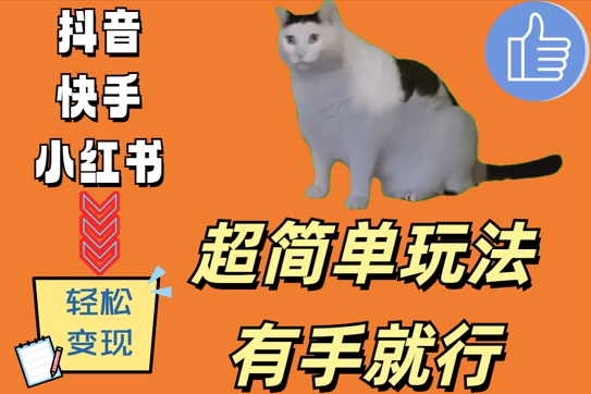 超简单玩法，有手就行，靠猫咪视频日入500+【揭秘】_就是爱分享