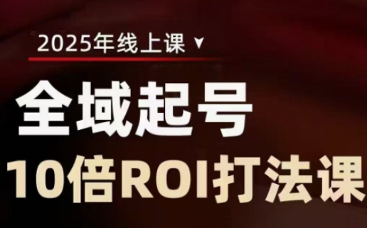 2025全域起号10倍ROI打法课，助你提升直播间的投资回报率_就是爱分享