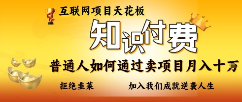 互联网项目天花板，知付付费项目，普通人如何通过卖项目月入十个，拒绝韭菜【揭秘】_就是爱分享