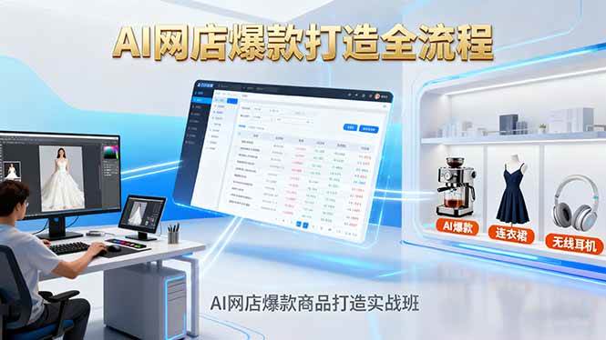 （16326期）AI网店爆款商品打造实战班：AI技术实现商品图智能处理，快速搭建AI网店_就是爱分享