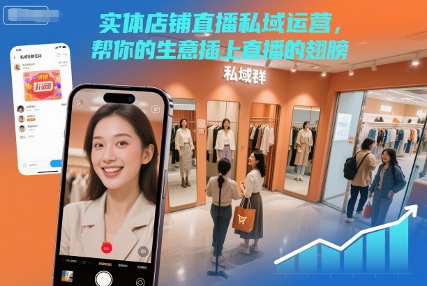 实体店铺直播私域运营，帮你的生意插上直播的翅膀_就是爱分享