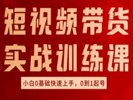 短视频带货实战训练课，好物分享实操，小白0基础快速上手，0到1起号_就是爱分享