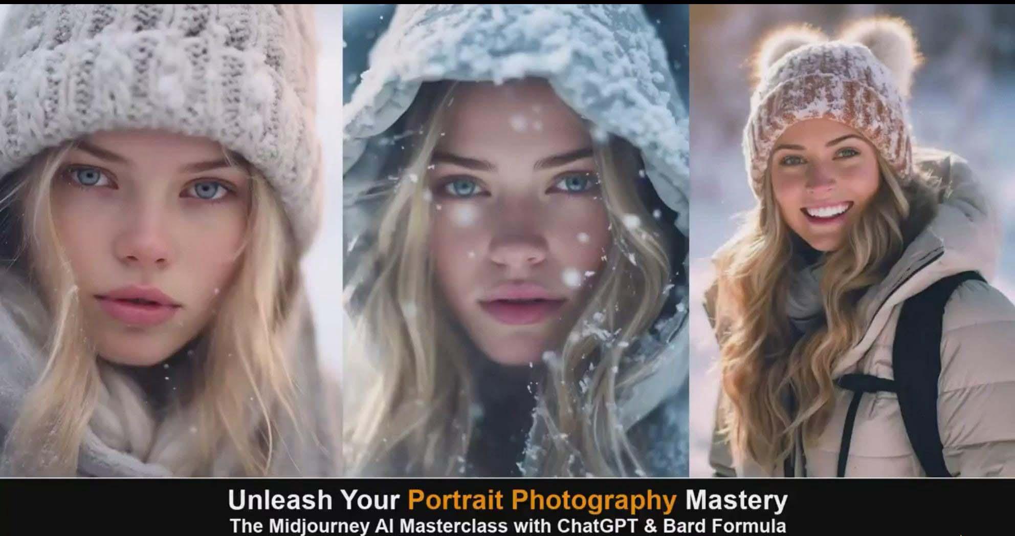 图片[5]_(9312期)Midjourney v5 ChatGPT 和 Bard AI人工智能人像摄影大师班-15节-中英字幕_就是爱分享