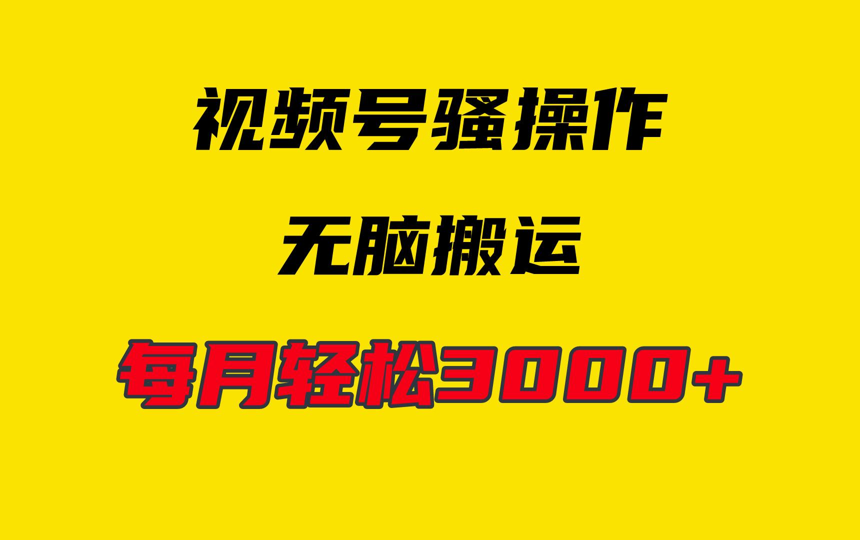 (9968期)4月最新视频号无脑爆款玩法，挂机纯搬运，每天轻松3000+_就是爱分享
