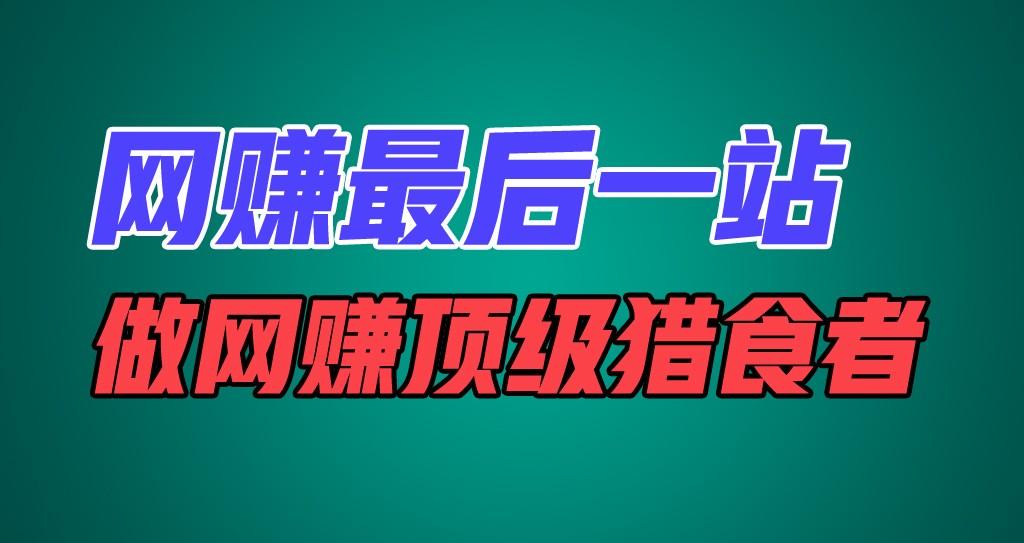 网赚最后一站，卖项目，做网赚顶级猎食者_就是爱分享